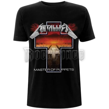 Metallica - Master of Puppets Cross - unisex póló - METTS07MB / RTMTLTSBCRO