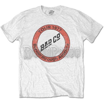 Bad Company - Burnin&#039; Through America - unisex póló - BADCOTS08MW