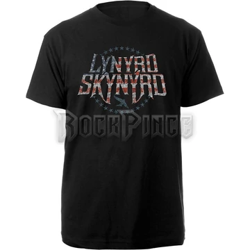 Lynyrd Skynyrd - Stars &amp; Stripes - Unisex Póló - LSTS01MB