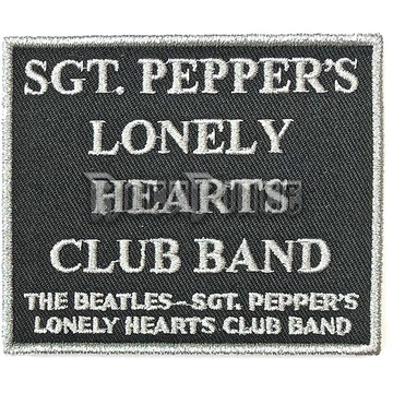 The Beatles - Sgt. Pepper's….Black - kisfelvarró - BEATSONGPAT10B
