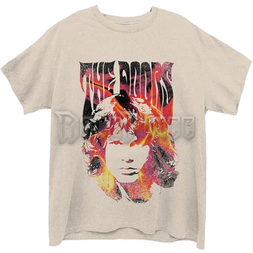 The Doors - Jim Face Fire - Unisex Póló - DOTS44MNAT