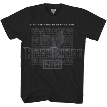 Nine Inch Nails - Head Like A Hole - unisex póló - NINTS05MB