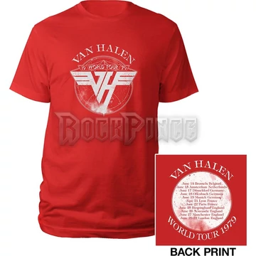 Van Halen - 1979 Tour - Unisex Póló - VHTS06MR