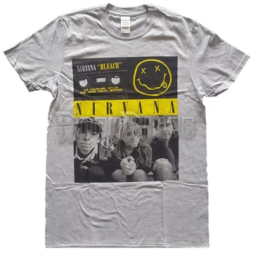 Nirvana - Bleach Cassettes - Unisex Póló - NIRVTS08MG