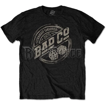 Bad Company - Straight Shooter Roundel - Unisex Póló - BADCOTS02MB
