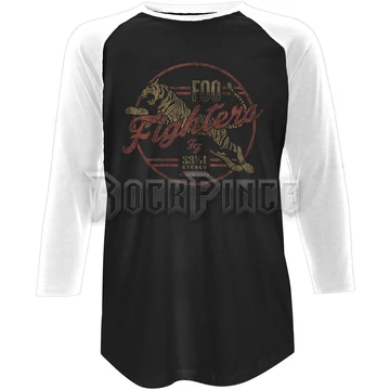 Foo Fighters - Tiger - unisex raglán ujjú póló - FOORL07MB