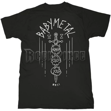 Babymetal - Skull Sword - unisex póló - BABYMTS04MB / RTBME0002