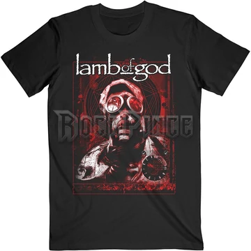 Lamb Of God - Gas Masks Waves - Unisex Póló - LAMBTS08MB