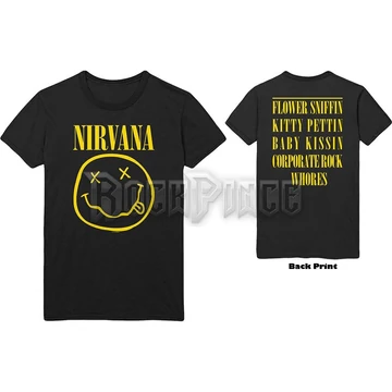 Nirvana - Flower Sniffin - Unisex Póló - NIRVTS07MB