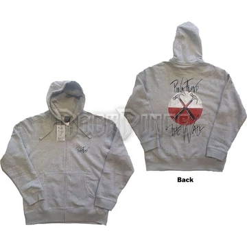 Pink Floyd - The Wall Faded Hammers Logo - unisex cipzáras kapucnis pulóver - WALLZHD06MG