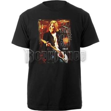 Kurt Cobain - You Know You're Right - Unisex Póló - KCTS06MB