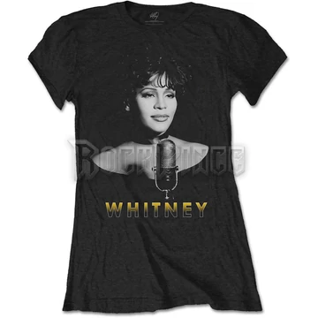 Whitney Houston - Black &amp; White Photo - női póló - WHITTS01LB