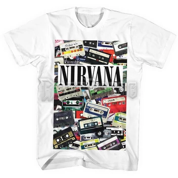 Nirvana - Cassettes - Unisex Póló - NIRVTS10MW
