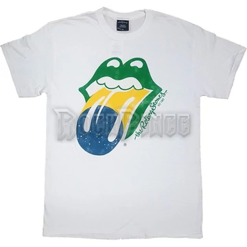 The Rolling Stones - Brazil Tongue - unisex póló - RSTS34MW