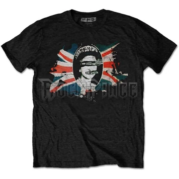 The Sex Pistols - God Save The Queen Flag - Unisex Póló - SPTS11MB