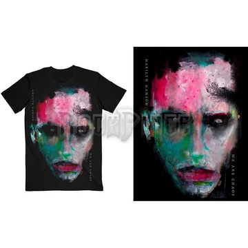 Marilyn Manson - We Are Chaos Cover - Unisex Póló - MMTS23MB