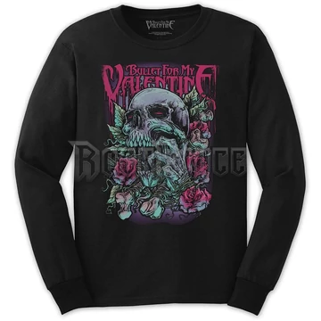 Bullet For My Valentine - Skull Red Eyes - unisex hosszú ujjú póló - BFMVLST02MB