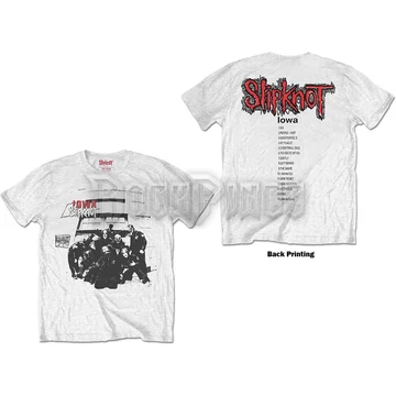 Slipknot - Iowa Track List - unisex póló - SKTS64MW