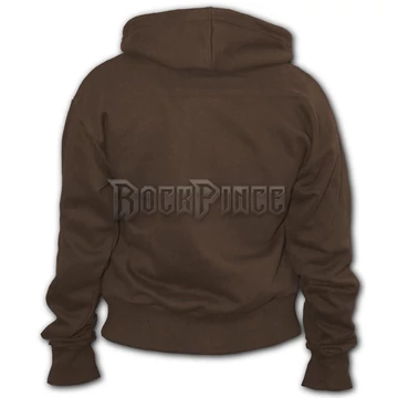 METAL STREETWEAR - Full Zip Hoody Chocolate (Plain) - P003F258