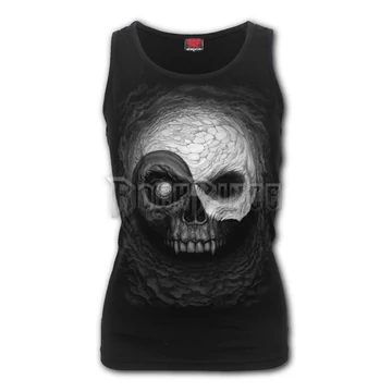 YIN YANG SKULLS - Razor Back Top Black (Plain) - M029G058