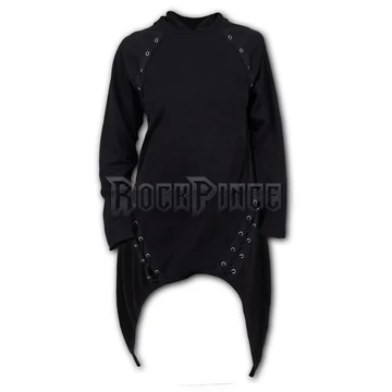 METAL STREETWEAR - Laceup Sherwood Hoody with Teardrop Hem - P003F276