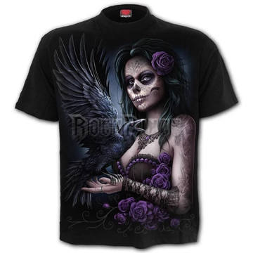 DOTD RAVEN - Front Print T-Shirt Black - K087M121