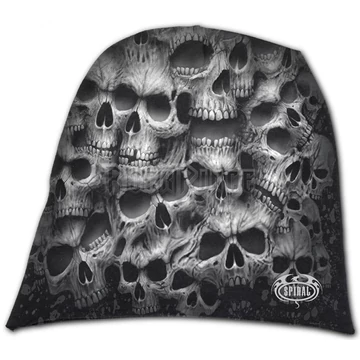 TWISTED SKULLS - Light Cotton Beanies Black - E032A801