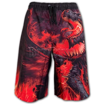 DRACONIS - Allover Swim Shorts Black - L046M704