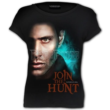 SUPERNATURAL - JOIN THE HUNT - Boatneck Cap Sleeve Top Black (Plain) - G304F744