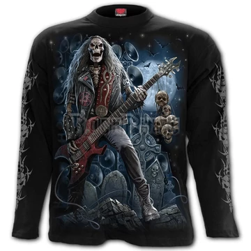 GRIM ROCKER - Longsleeve T-Shirt Black (Plain) - T201M301