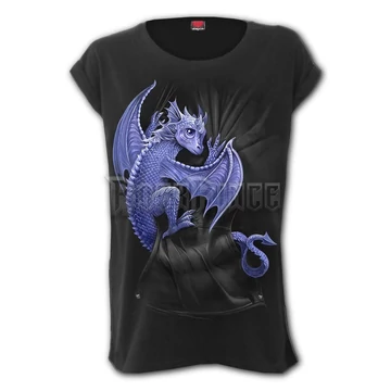 POCKET DRAGON - Turnup Sleeve Loosefit Tee (Plain) - F059F754