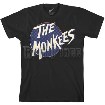 The Monkees - Retro Dot Logo - Unisex Póló - MONKTS02MB