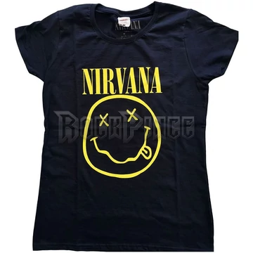 NIRVANA - Yellow Happy Face - női póló - NIRVTS04LN