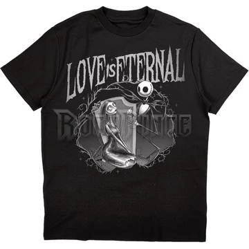 The Nightmare Before Christmas - Jack &amp; Sally Love Is Eternal - Unisex Póló - TNBCTS23MB