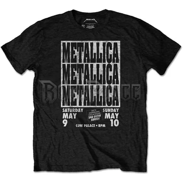 Metallica - Cow Palace - Unisex Póló - METECOTS02MB