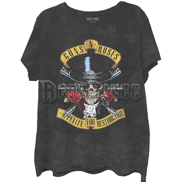 GUNS N' ROSES - APPETITE WASHED - unisex póló - GNRTS96MDD