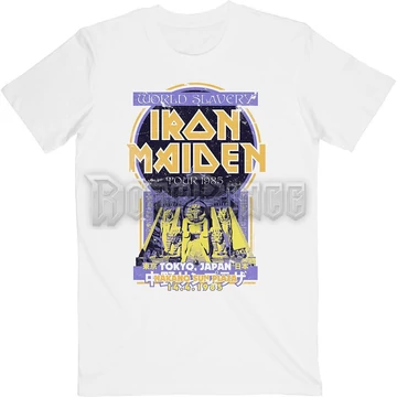 Iron Maiden - Powerslave Japan Flyer - Unisex Póló - IMTEE127MW