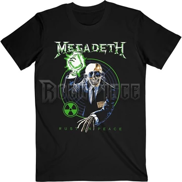 Megadeth - Vic Target Rust In Peace Anniversary - Unisex Póló - MEGATS14MB