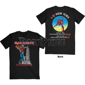 Iron Maiden - The Beast In New York - Unisex Póló - IMTEE113MB