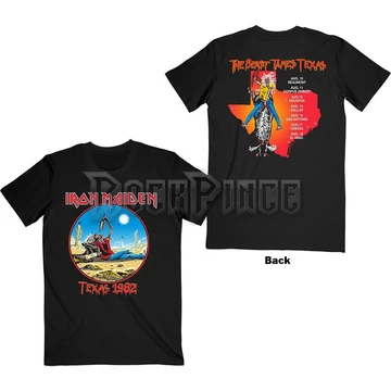 Iron Maiden - The Beast Tames Texas - Unisex Póló - IMTEE110MB