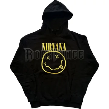 NIRVANA - Yellow Happy Face - unisex kapucnis pulóver - NIRVHD04MB