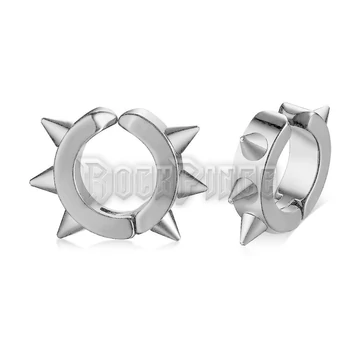 Steel Spike Clip-On Hoop - fülbevaló /1 db