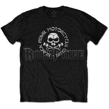 Black Rebel Motorcycle Club - Piston Skull - Unisex Póló - BRMCTS01MB