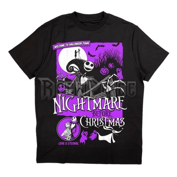 The Nightmare Before Christmas - Welcome To Halloween Town - Unisex Póló - TNBCTS25MB