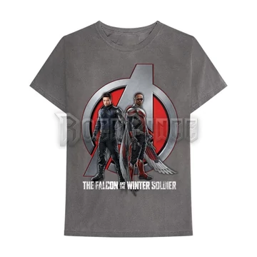 Marvel Comics - Falcon &amp; Winter Soldier A Logo - Unisex Póló - FWSTS03MC
