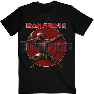 Iron Maiden - Senjutsu Eddie Archer Red Circle - Unisex Póló - IMTEE135MB