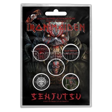 IRON MAIDEN - SENJUTSU - 5 db-os kitűző szett - BB084