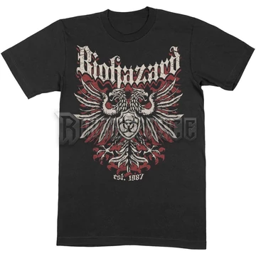 BIOHAZARD - CREST - unisex póló - BIOTS01MB