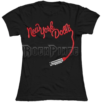 NEW YORK DOLLS: LIPSTICK LOGO - női póló - NYDTS01LB