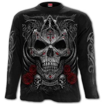 THE DEAD - Longsleeve T-Shirt Black - D107M301